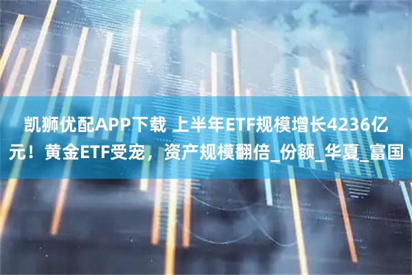 凯狮优配APP下载 上半年ETF规模增长4236亿元！黄金ETF受宠，资产规模翻倍_份额_华夏_富国