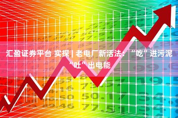 汇盈证券平台 实探 | 老电厂新活法：“吃”进污泥“吐”出电能