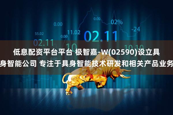 低息配资平台平台 极智嘉-W(02590)设立具身智能公司 专注于具身智能技术研发和相关产品业务